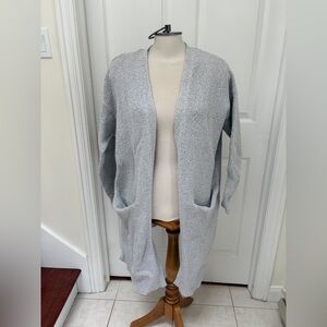 Old Navy Women's Light Gray Open-Front Cardigan
